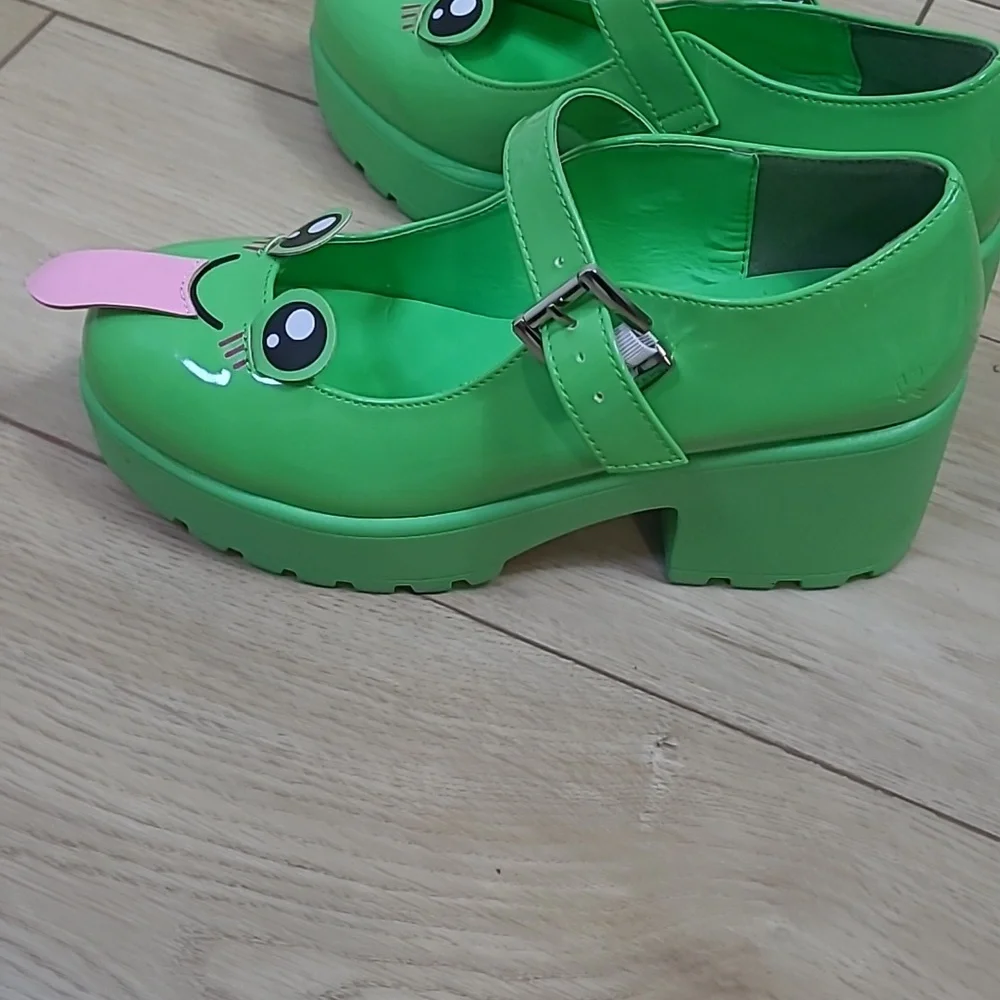Koi TIRA MARY JANE SHOES ‘CHEEKY FROG EDITION’ women’s size US 8 EU 39 - Picture 4 of 14